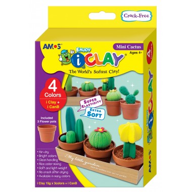 kit para diseñar tus mini cactus de arcilla polimerica i-Clay