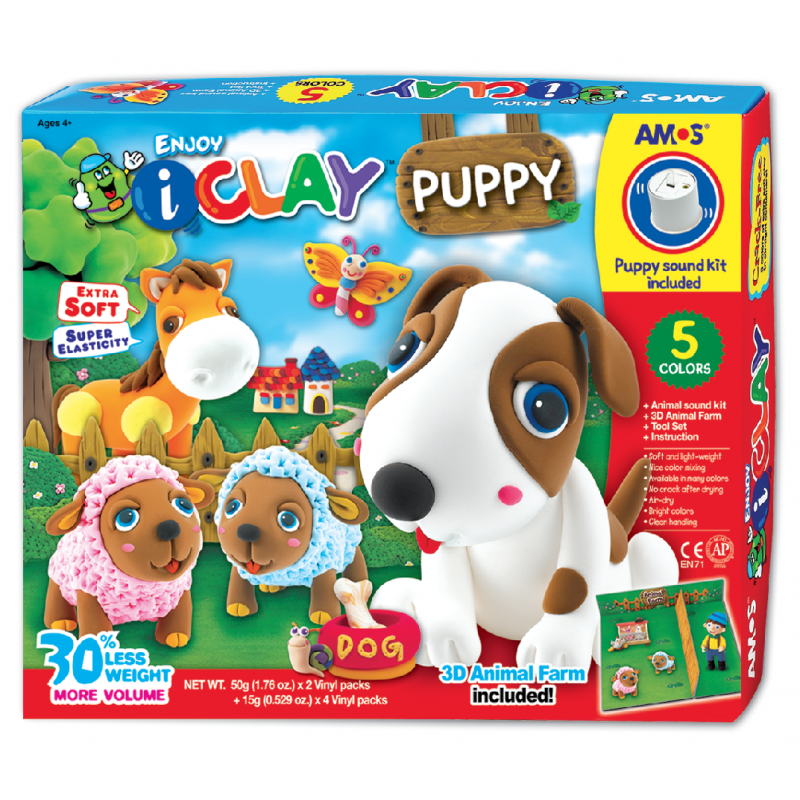 Kit completo para diseñar tu mascota canina de arcilla polimerica i-Clay